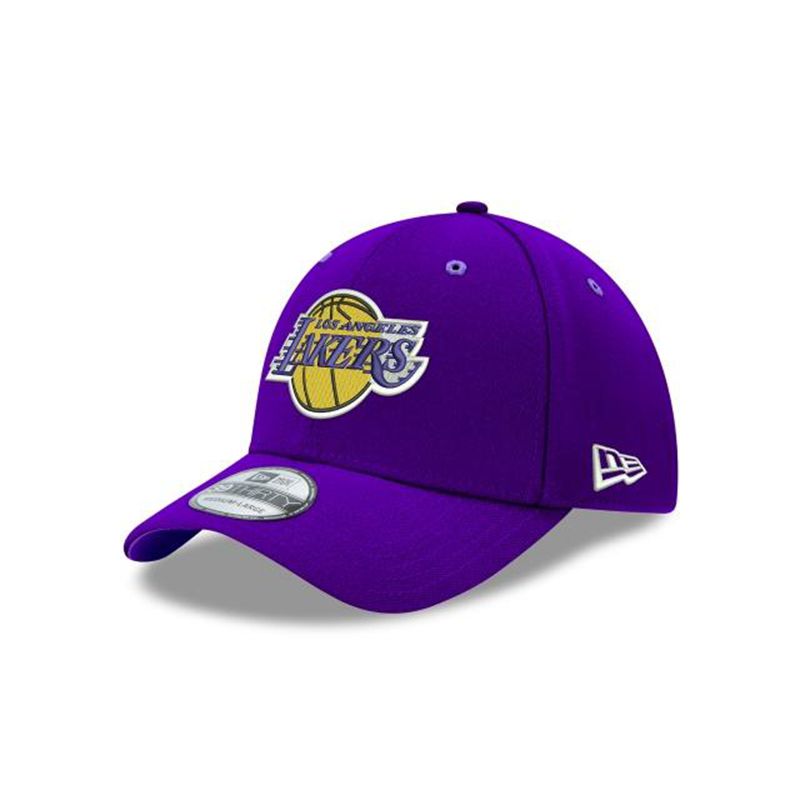 NBA Los Angeles Lakers Team Classic 39Thirty Stretch Fit (ARE8085) - Purple New Era Caps